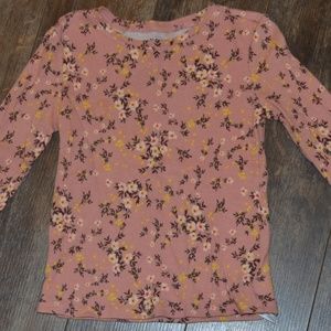 Old Navy - Pink Thermal with Flowers